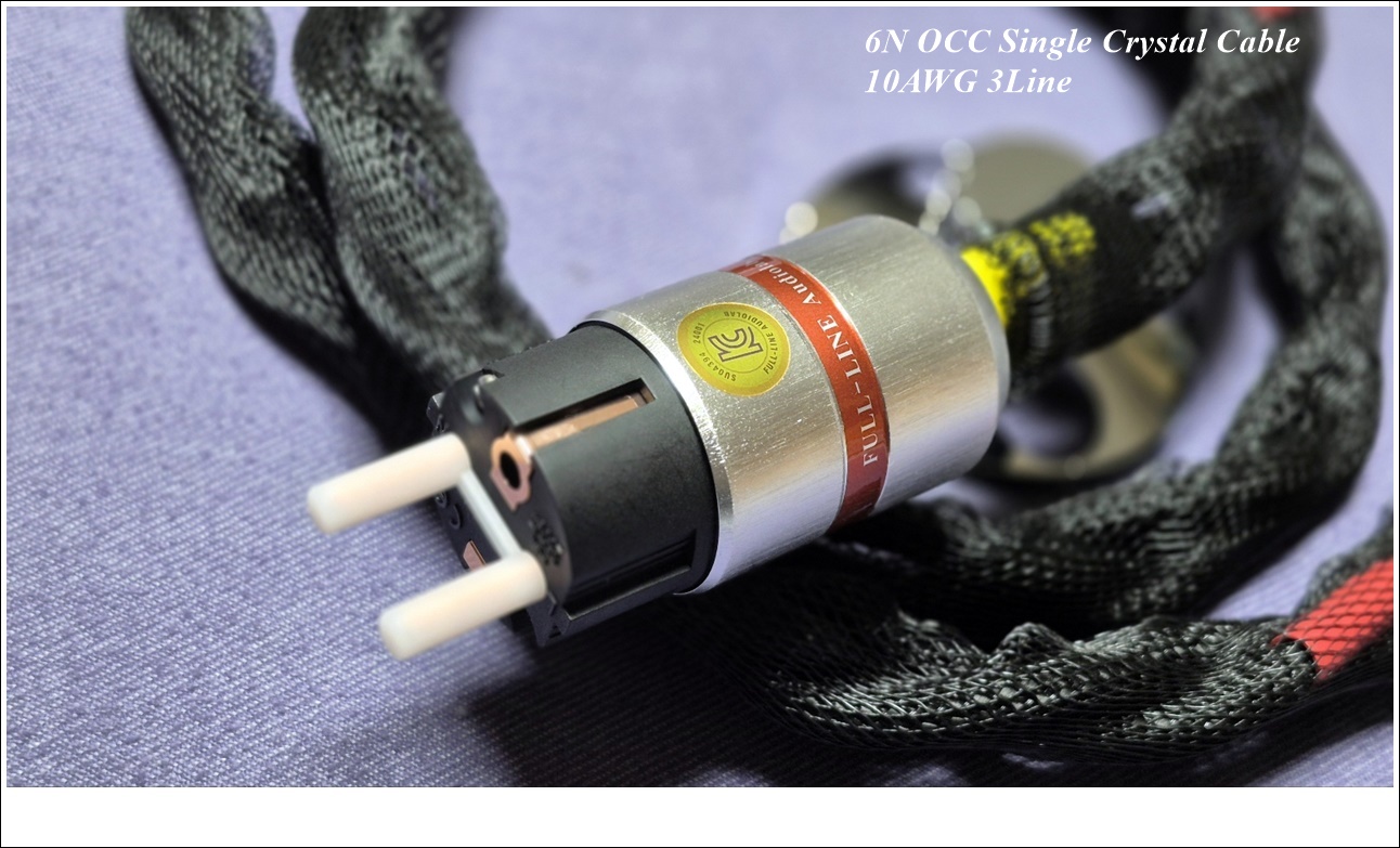 (파워케이블) 3-Core 6N OCC 10AWG 단결정 케이블